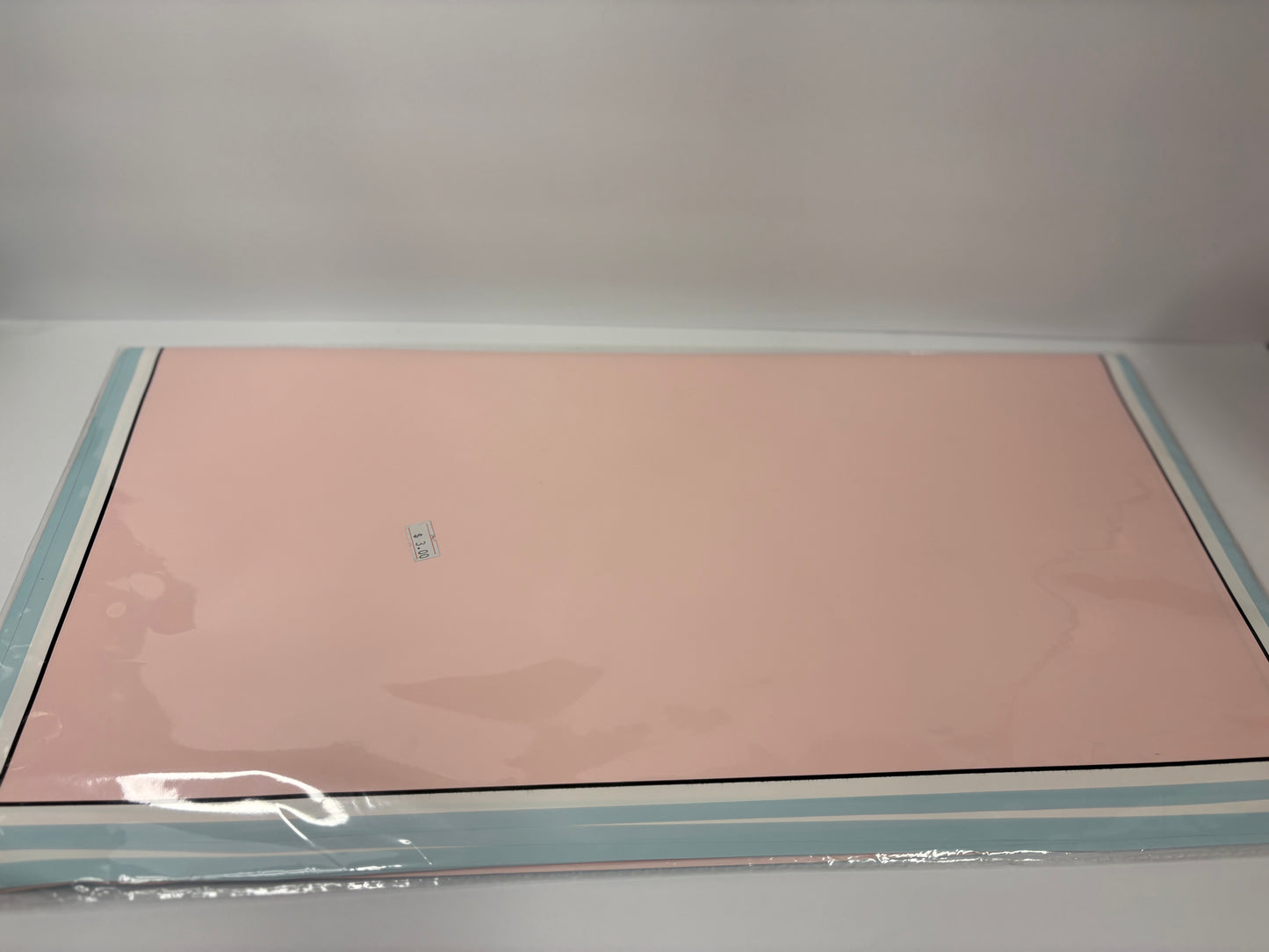 LightPink W Colored Framed Floral Paper