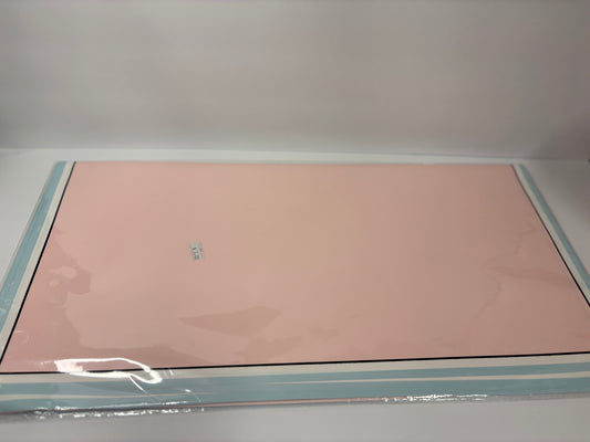 LightPink W Colored Framed Floral Paper