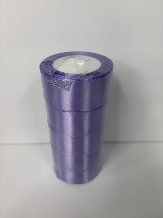 Purple Satin Ribbon (Pack of 5)