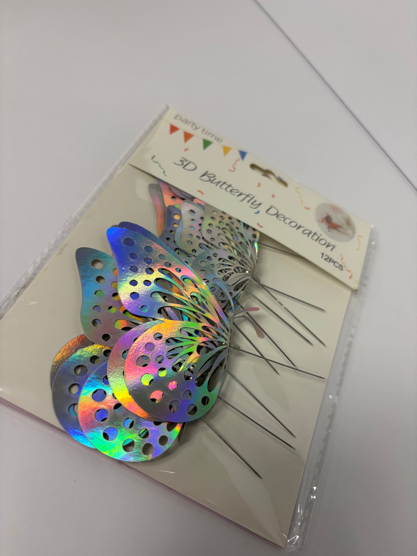 3D Butterfly Floral Decoration (12 pieces)