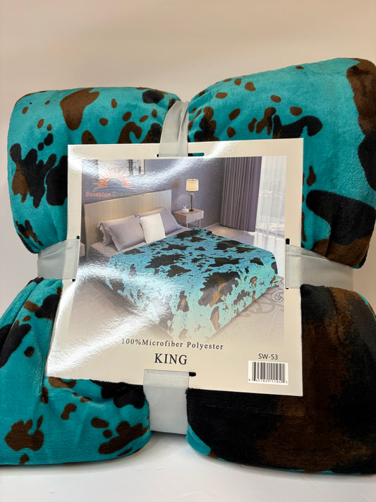 Turquoise Cow Print SW-53