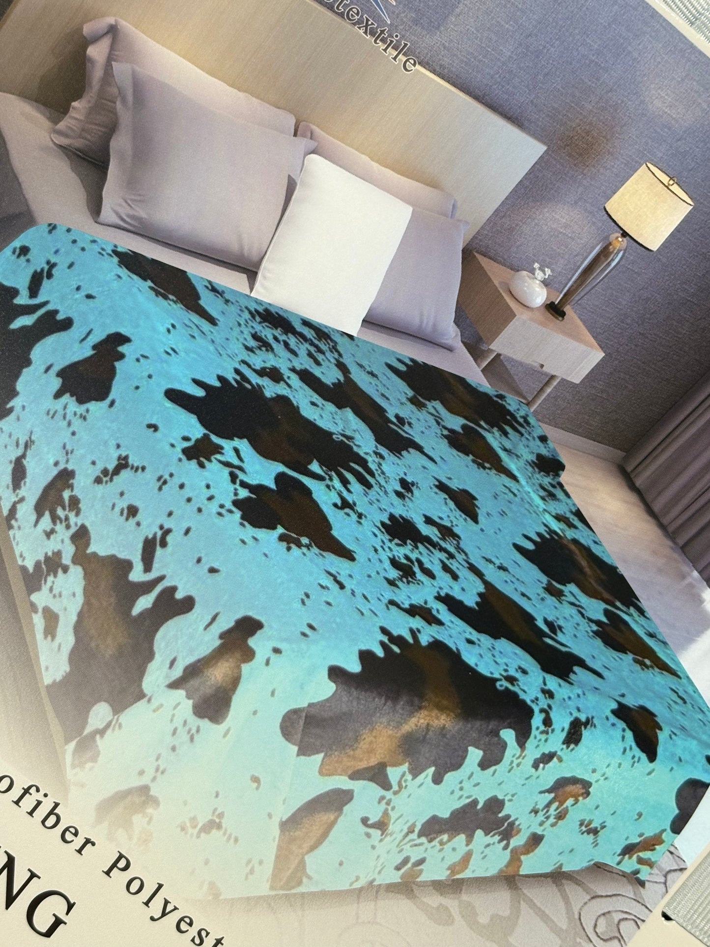Turquoise Cow Print SW-53