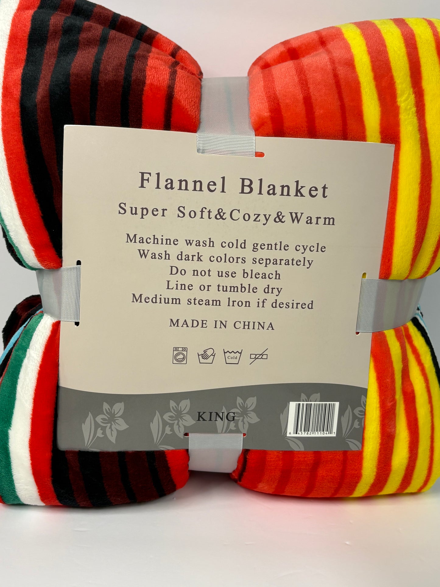 Zarape Artesian King Size Flannel Blanket A-46