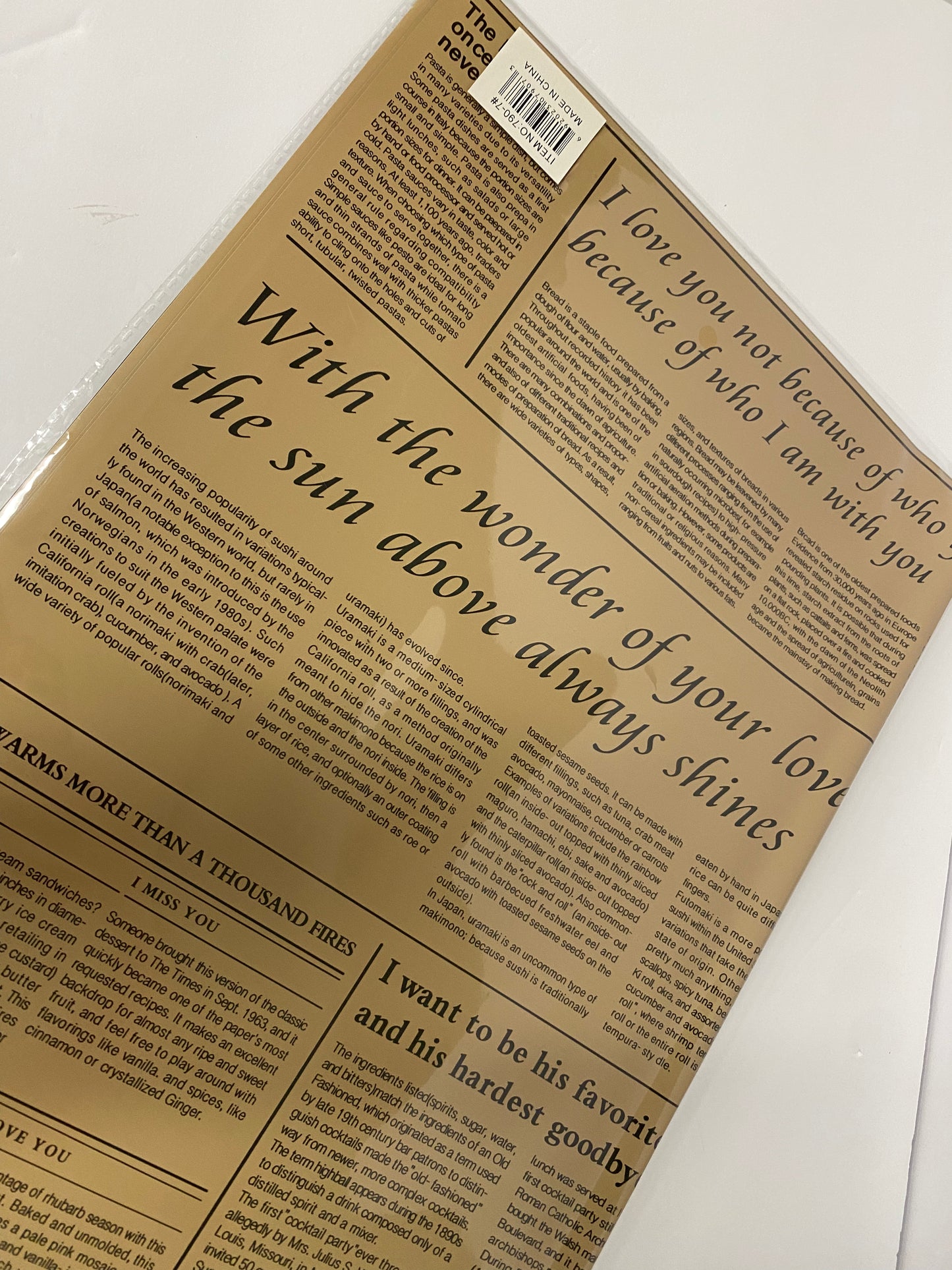 Floral paper (Retro news paper Design)