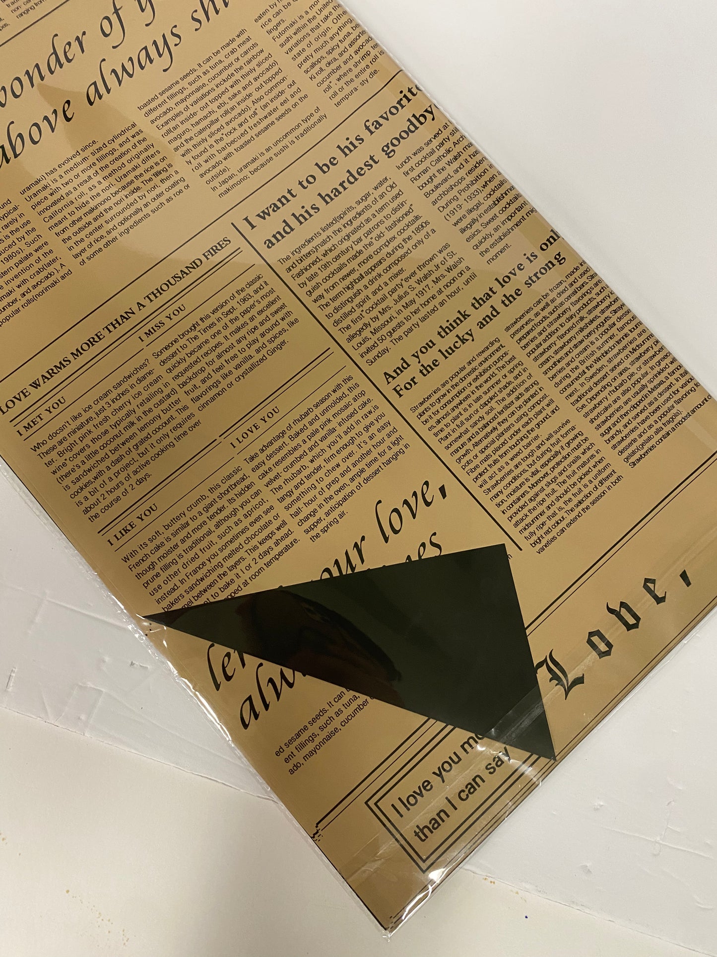 Floral paper (Retro news paper Design)