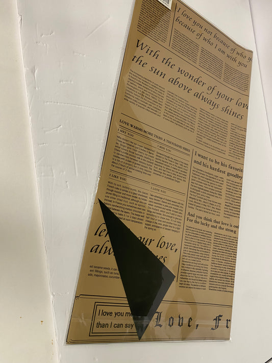 Floral paper (Retro news paper Design)