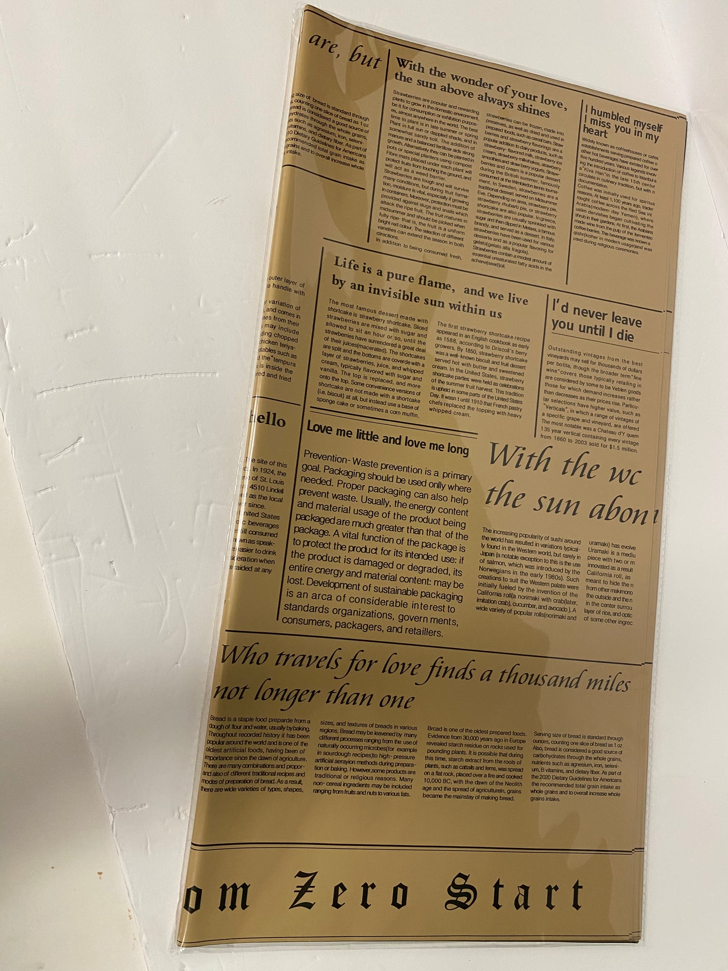 Floral paper (Retro news paper Design)