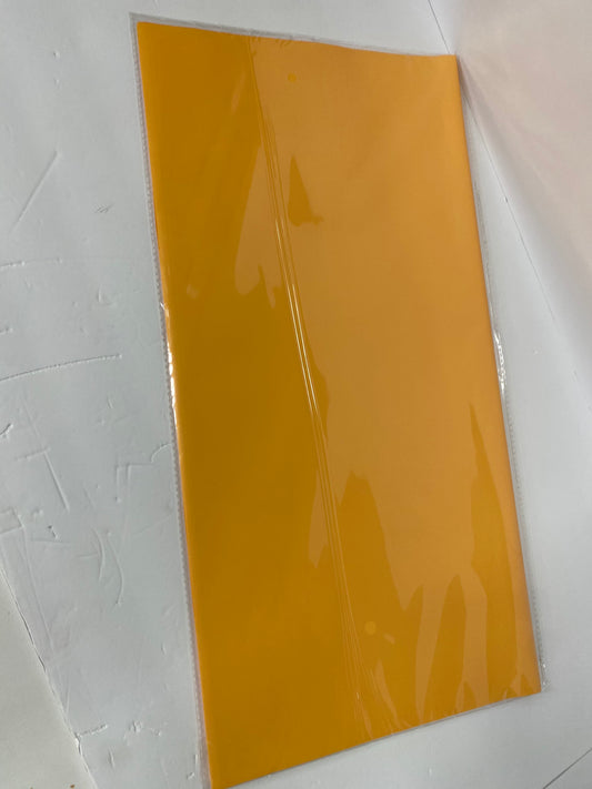 Yellow-Orange solid color floral paper